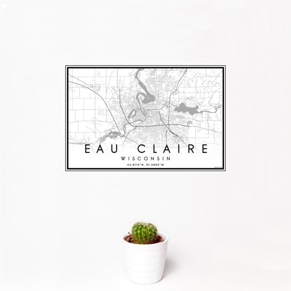 Eau Claire - Wisconsin Classic Map Print