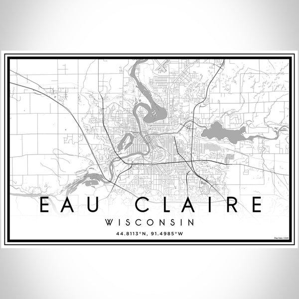 Eau Claire - Wisconsin Classic Map Print