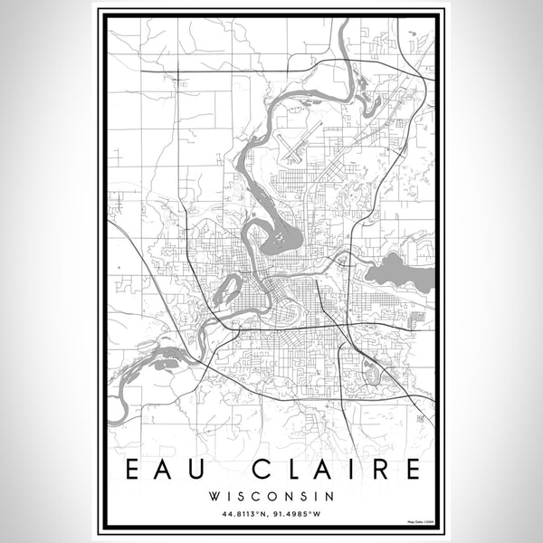 Eau Claire - Wisconsin Classic Map Print