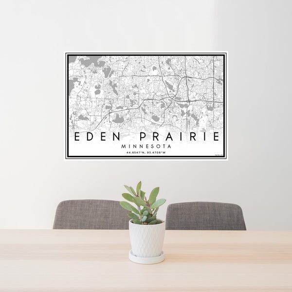 Eden Prairie - Minnesota Classic Map Print