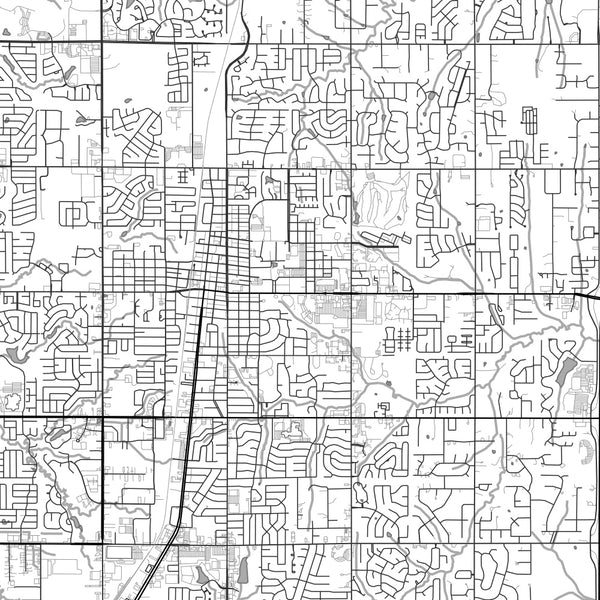 Edmond - Oklahoma Classic Map Print
