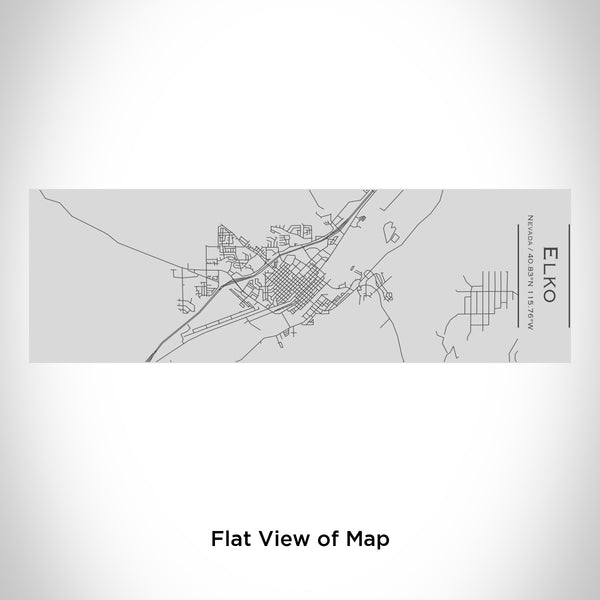 Rendered View of Elko Nevada Map Engraving on 10oz Stainless Steel Insulated Cup with Sipping Lid