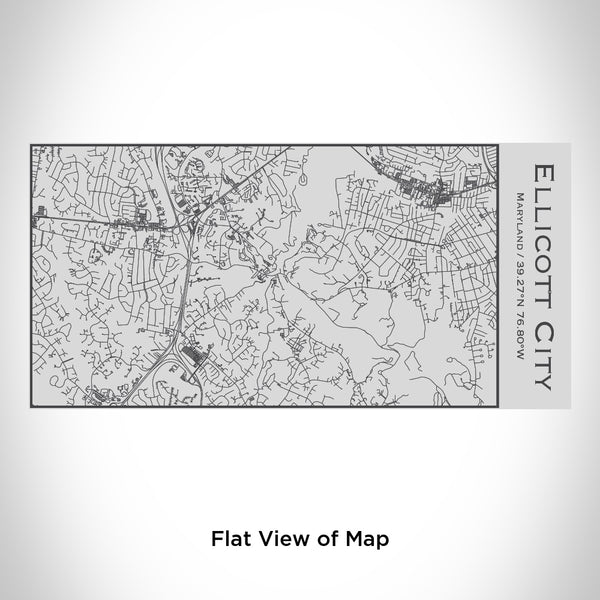 Ellicott City - Maryland Map Insulated Bottle