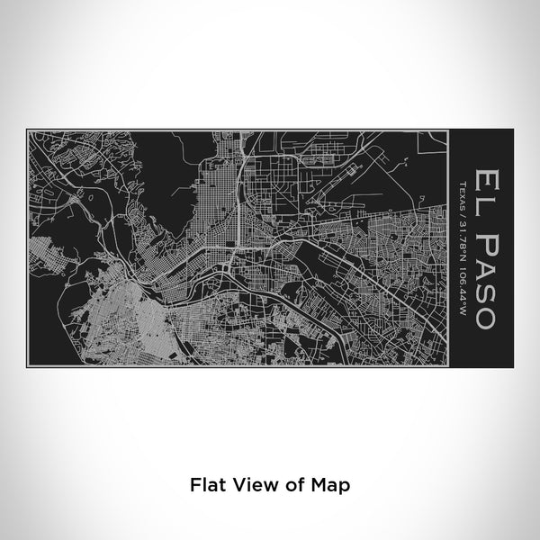 El Paso - Texas Map Insulated Bottle in Matte Black