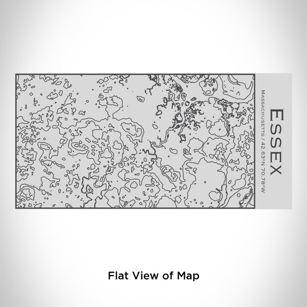 Rendered View of Essex Massachusetts Map Engraving on 17oz Stainless Steel Insulated Cola Bottle