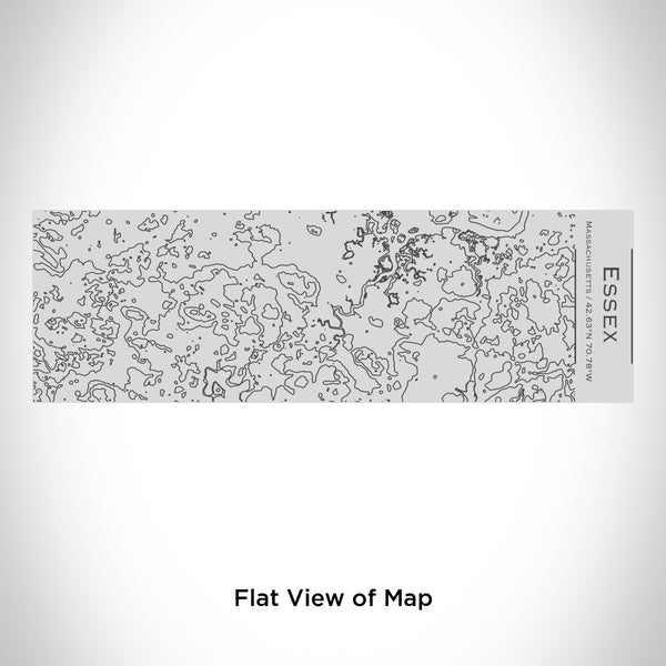 Rendered View of Essex Massachusetts Map Engraving on 10oz Stainless Steel Insulated Cup with Sipping Lid