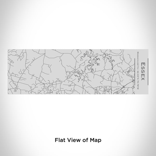 Rendered View of Essex Massachusetts Map Engraving on 10oz Stainless Steel Insulated Cup with Sipping Lid