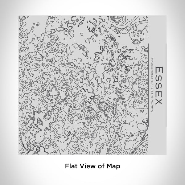 Rendered View of Essex Massachusetts Map Engraving on 17oz Stainless Steel Insulated Tumbler