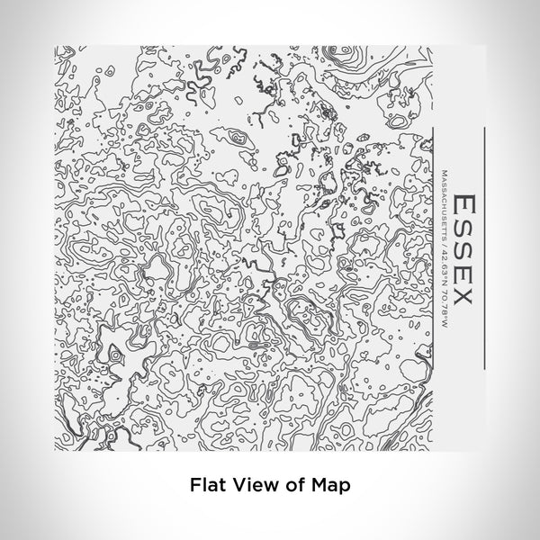 Rendered View of Essex Massachusetts Map Engraving on 17oz Stainless Steel Insulated Tumbler in White