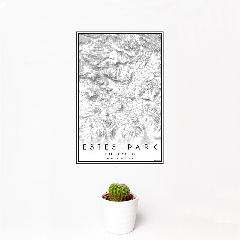 Estes Park - Colorado Classic Map Print