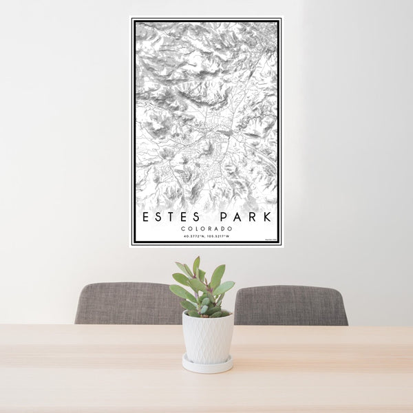 Estes Park - Colorado Classic Map Print