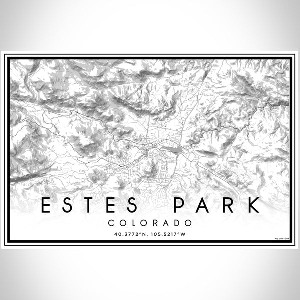 Estes Park - Colorado Classic Map Print