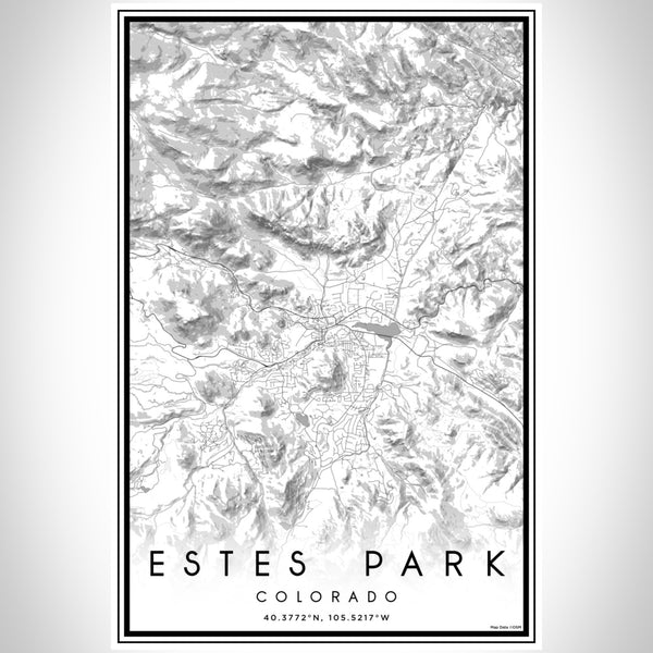 Estes Park - Colorado Classic Map Print