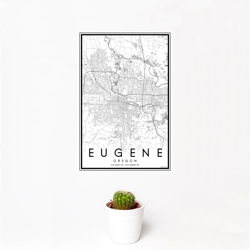 Eugene - Oregon Classic Map Print
