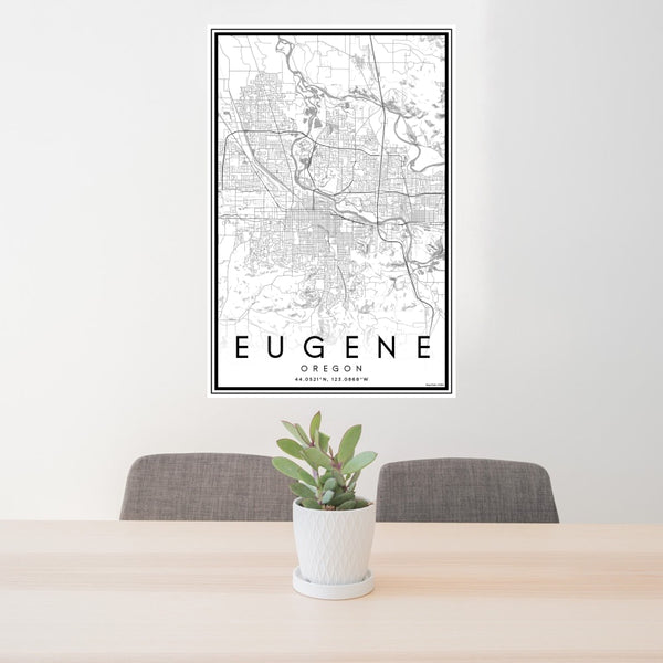 Eugene - Oregon Classic Map Print
