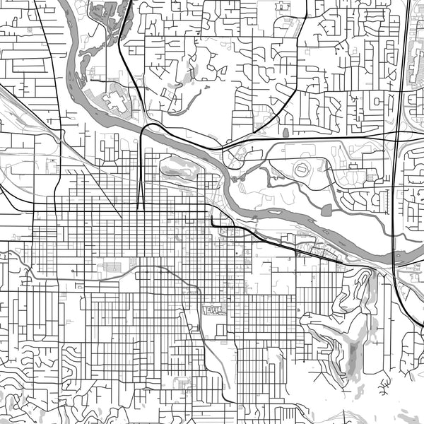 Eugene - Oregon Classic Map Print