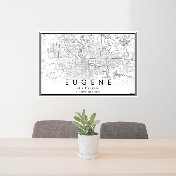 Eugene - Oregon Classic Map Print