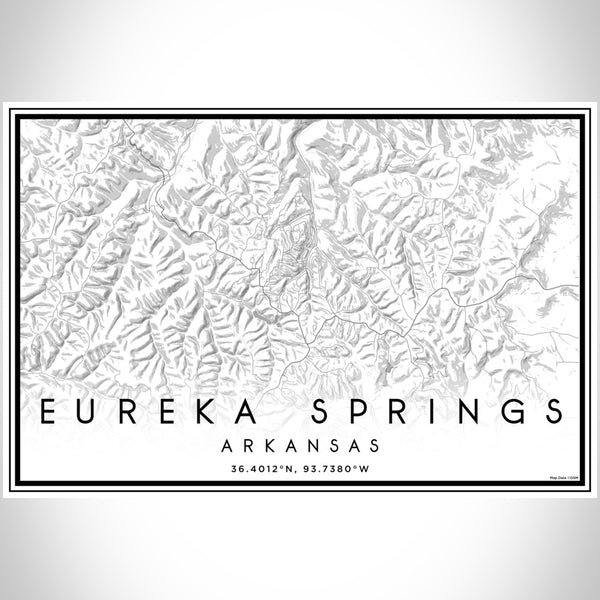 Eureka Springs - Arkansas Classic Map Print