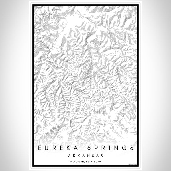 Eureka Springs - Arkansas Classic Map Print