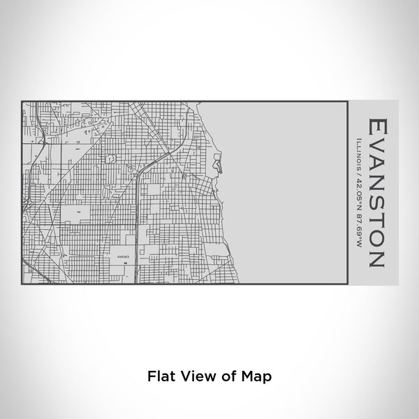 Evanston - Illinois Map Insulated Bottle
