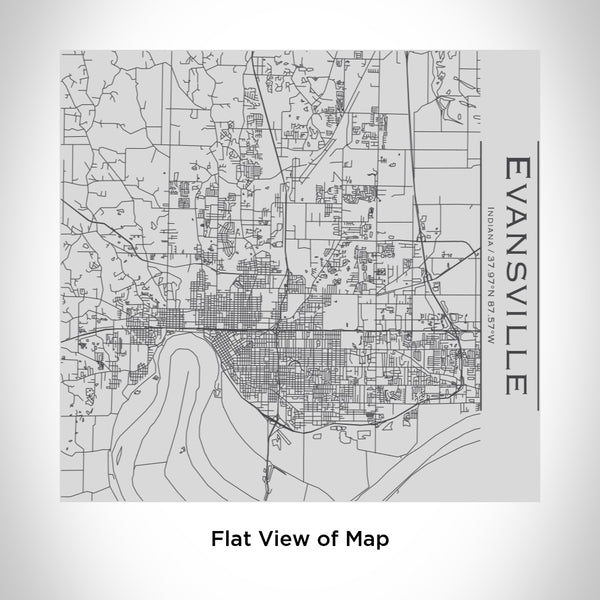 Evansville - Indiana Map Tumbler