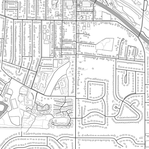 Fairport New York Map Print in Classic Style Zoomed In Close Up Showing Details