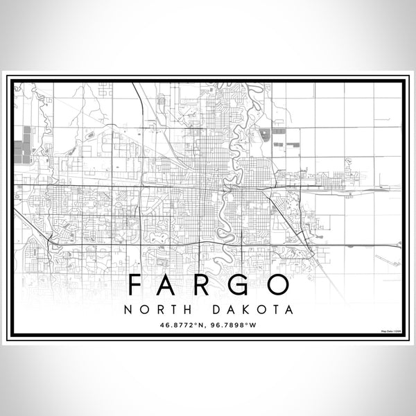 Fargo - North Dakota Classic Map Print