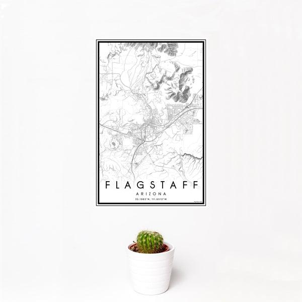 Flagstaff - Arizona Classic Map Print