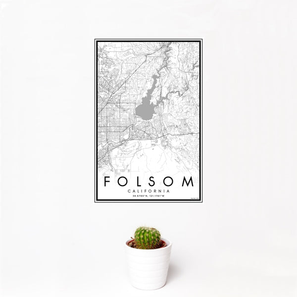 Folsom - California Classic Map Print