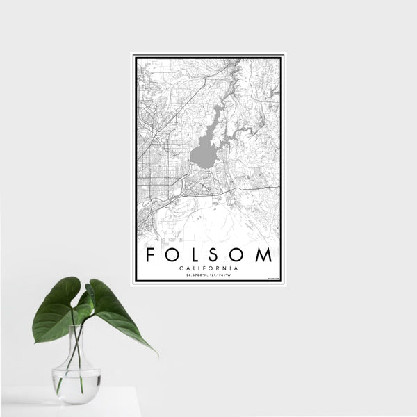 Folsom - California Classic Map Print