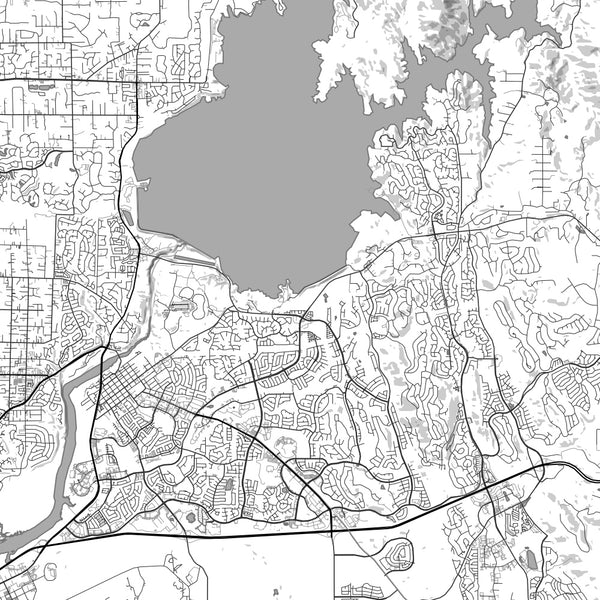 Folsom - California Classic Map Print