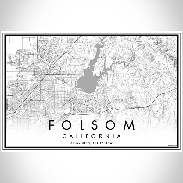 Folsom - California Classic Map Print