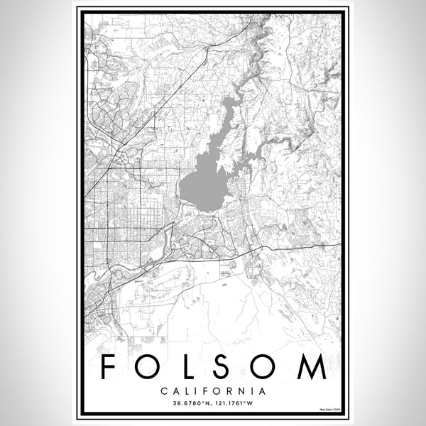 Folsom - California Classic Map Print