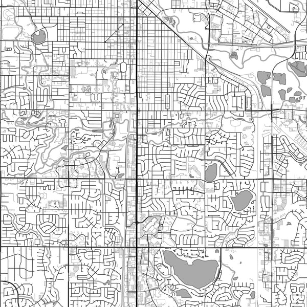 Fort Collins - Colorado Classic Map Print