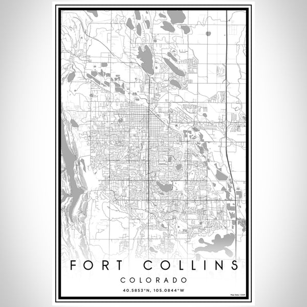 Fort Collins - Colorado Classic Map Print