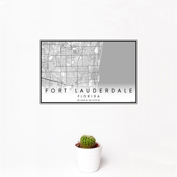 Fort Lauderdale - Florida Classic Map Print