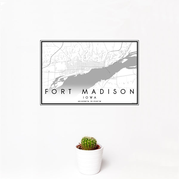 Fort Madison - Iowa Classic Map Print