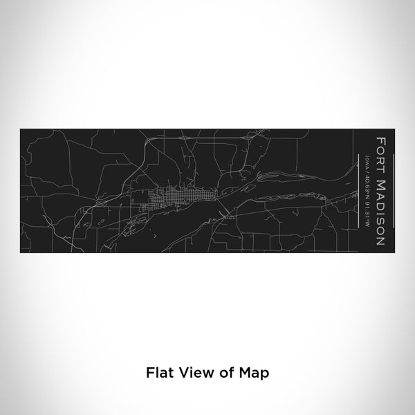 Fort Madison - Iowa Map Insulated Cup in Matte Black