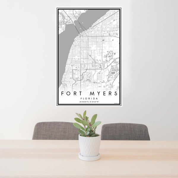 Fort Myers - Florida Classic Map Print