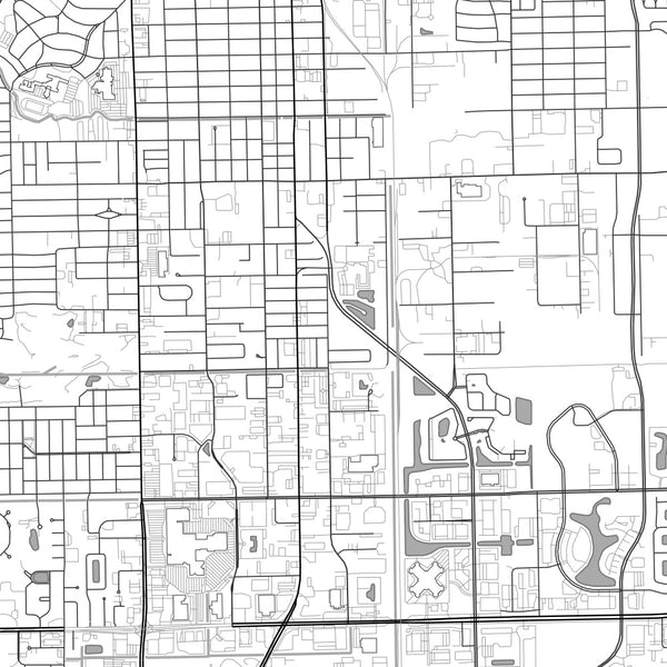 Fort Myers - Florida Classic Map Print