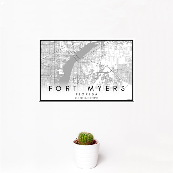 Fort Myers - Florida Classic Map Print