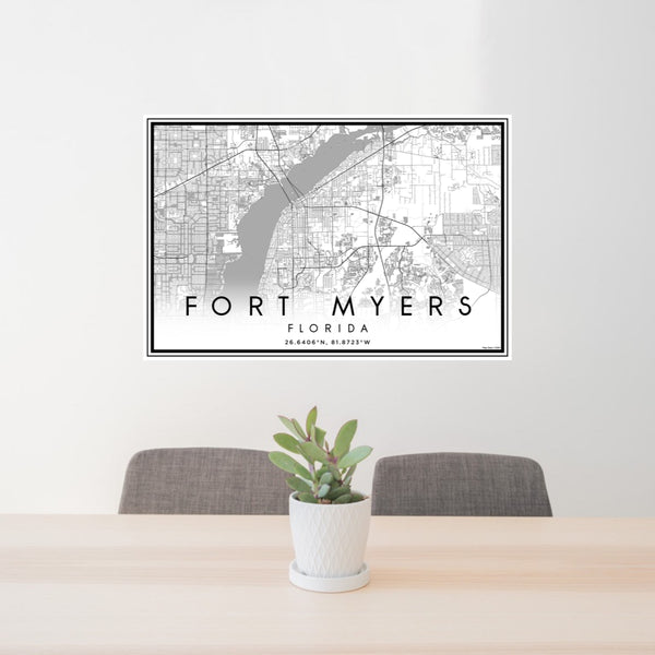 Fort Myers - Florida Classic Map Print