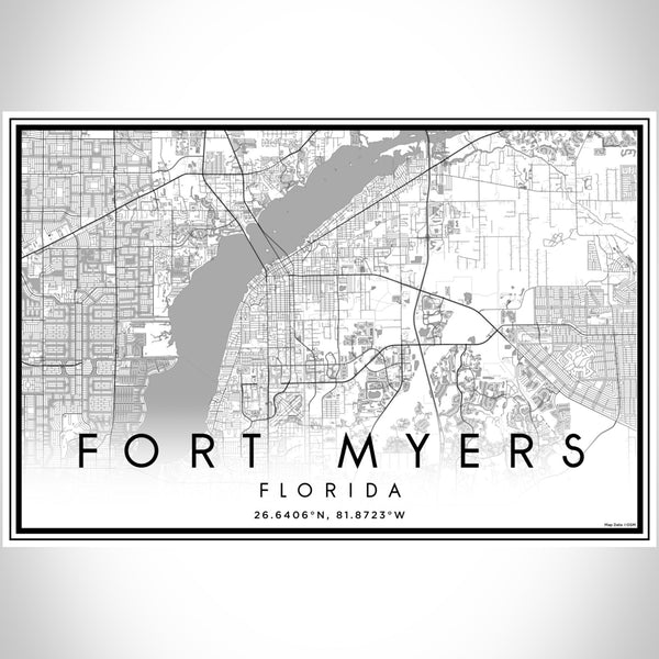 Fort Myers - Florida Classic Map Print