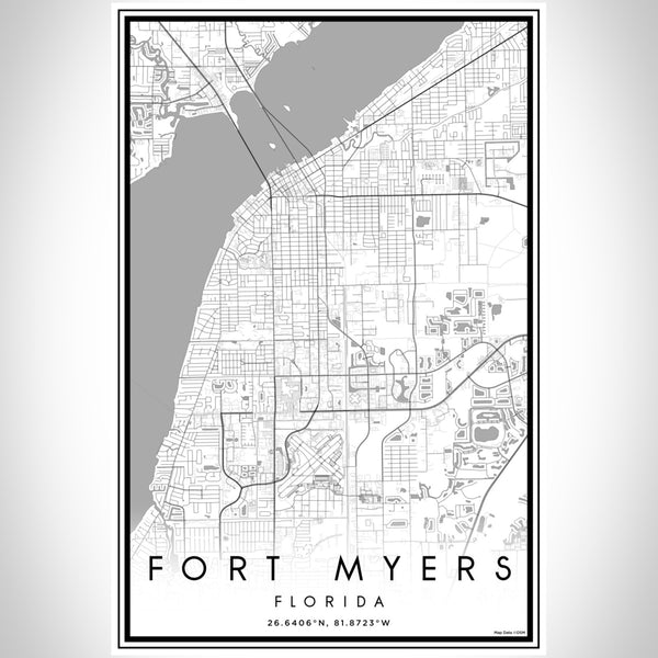 Fort Myers - Florida Classic Map Print