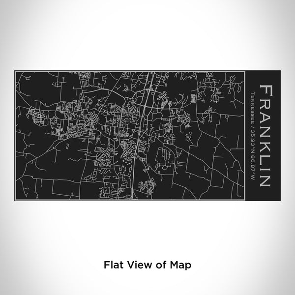 Franklin - Tennessee Map Insulated Bottle in Matte Black