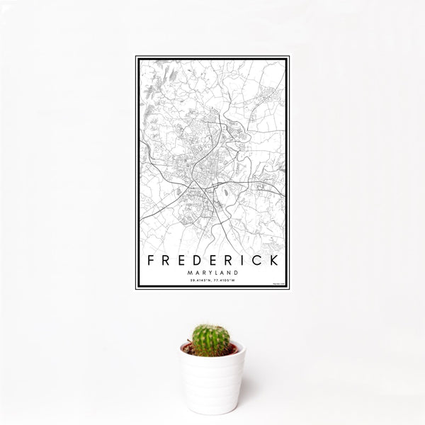 Frederick - Maryland Classic Map Print