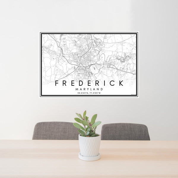 Frederick - Maryland Classic Map Print
