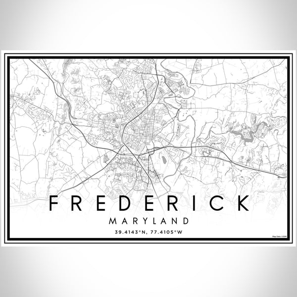 Frederick - Maryland Classic Map Print