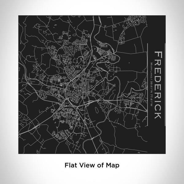 Frederick - Maryland Map Tumbler in Matte Black