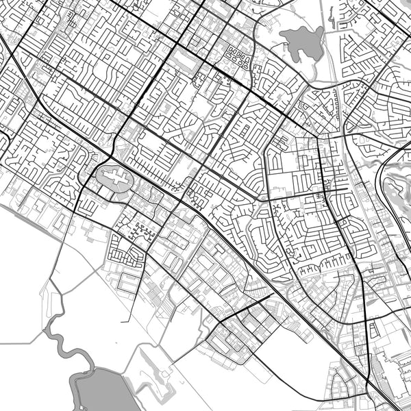Fremont - California Classic Map Print